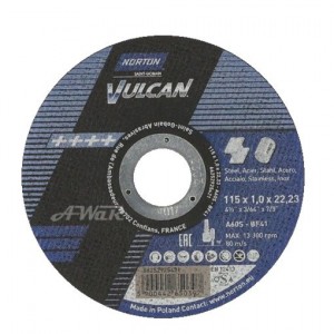 product photo Tarcza do cięcia stali  115x1,0x22.23 A60S VULCAN