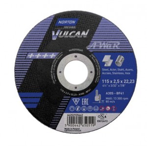 product photo Tarcza do cięcia stali 115x2,5x22,23 A30S VULCAN