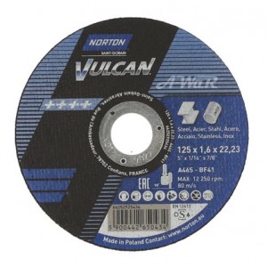 product photo Tarcza do cięcia stali 125x1,6x22.23 A46S VULCAN