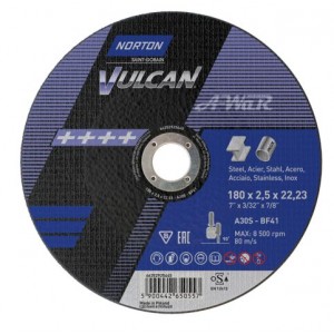 product photo Tarcza do cięcia stali 180x2,5x22,23 A30S VULCAN