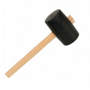product photo Młotek gumowy 500g twardy czarny
