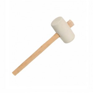 product photo Młotek gumowy 300g twardy biały